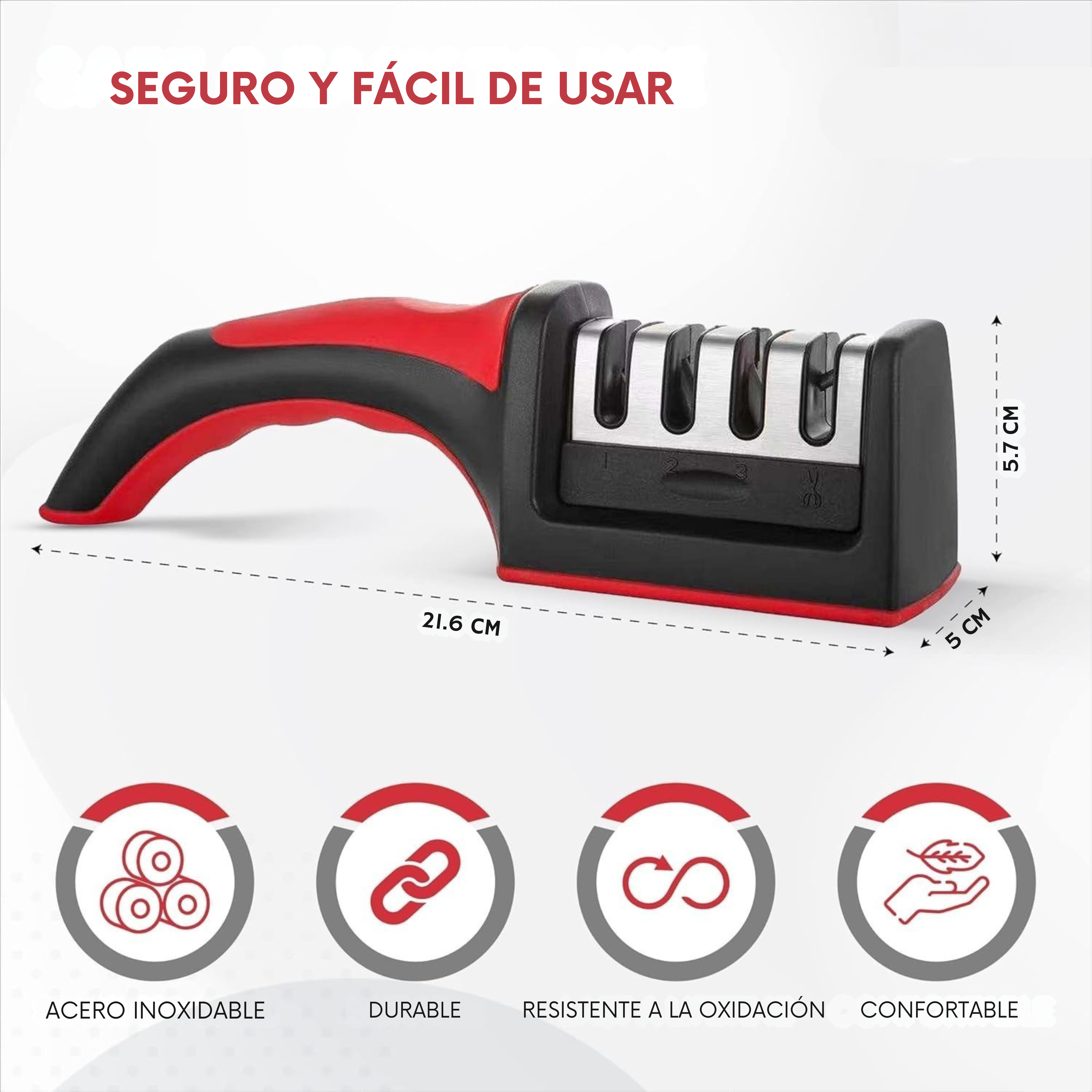 Afilador de cuchillos para pulido fino