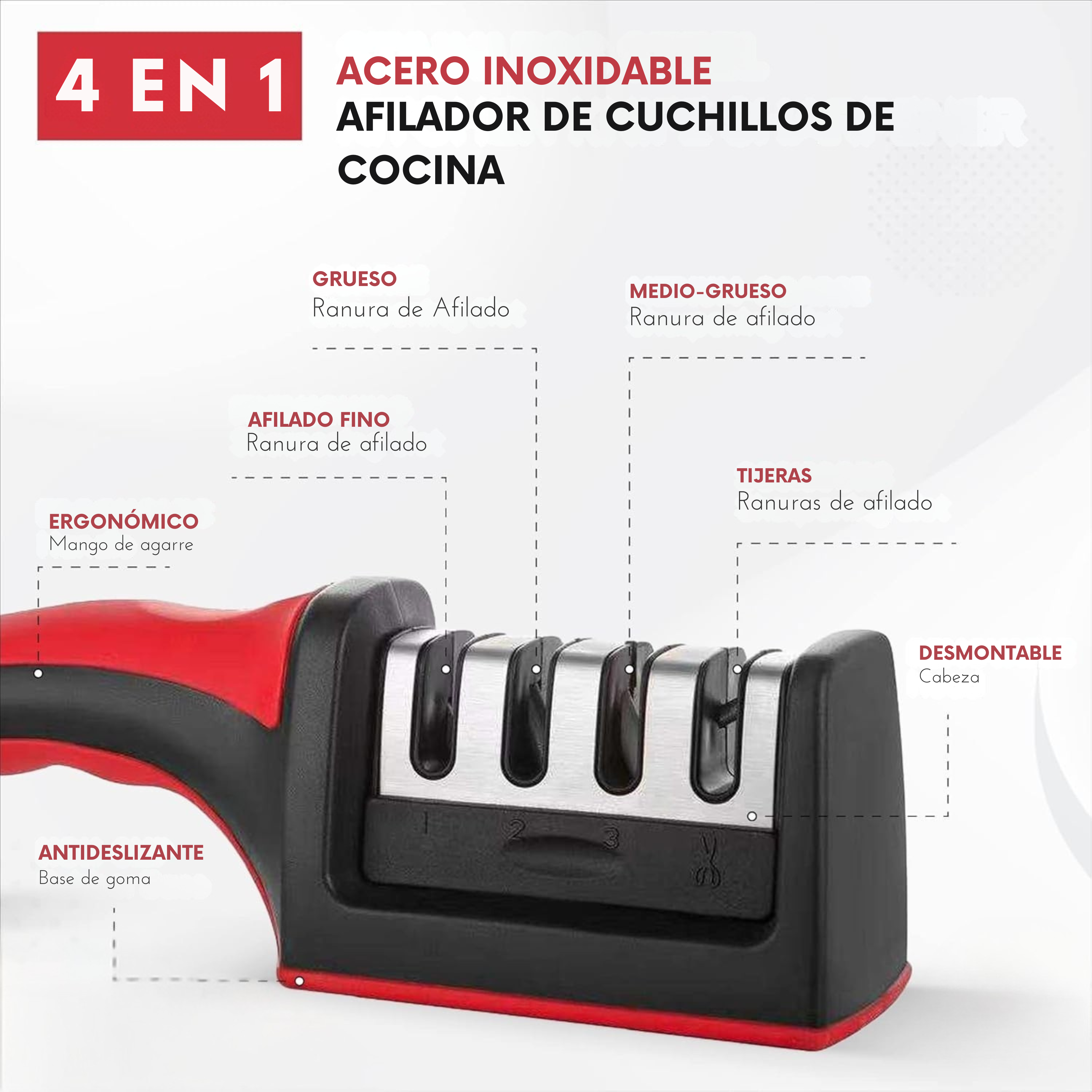 Afilador de cuchillos para pulido fino